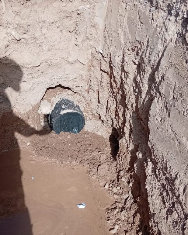 جلبة عند فوهة نفق العبور