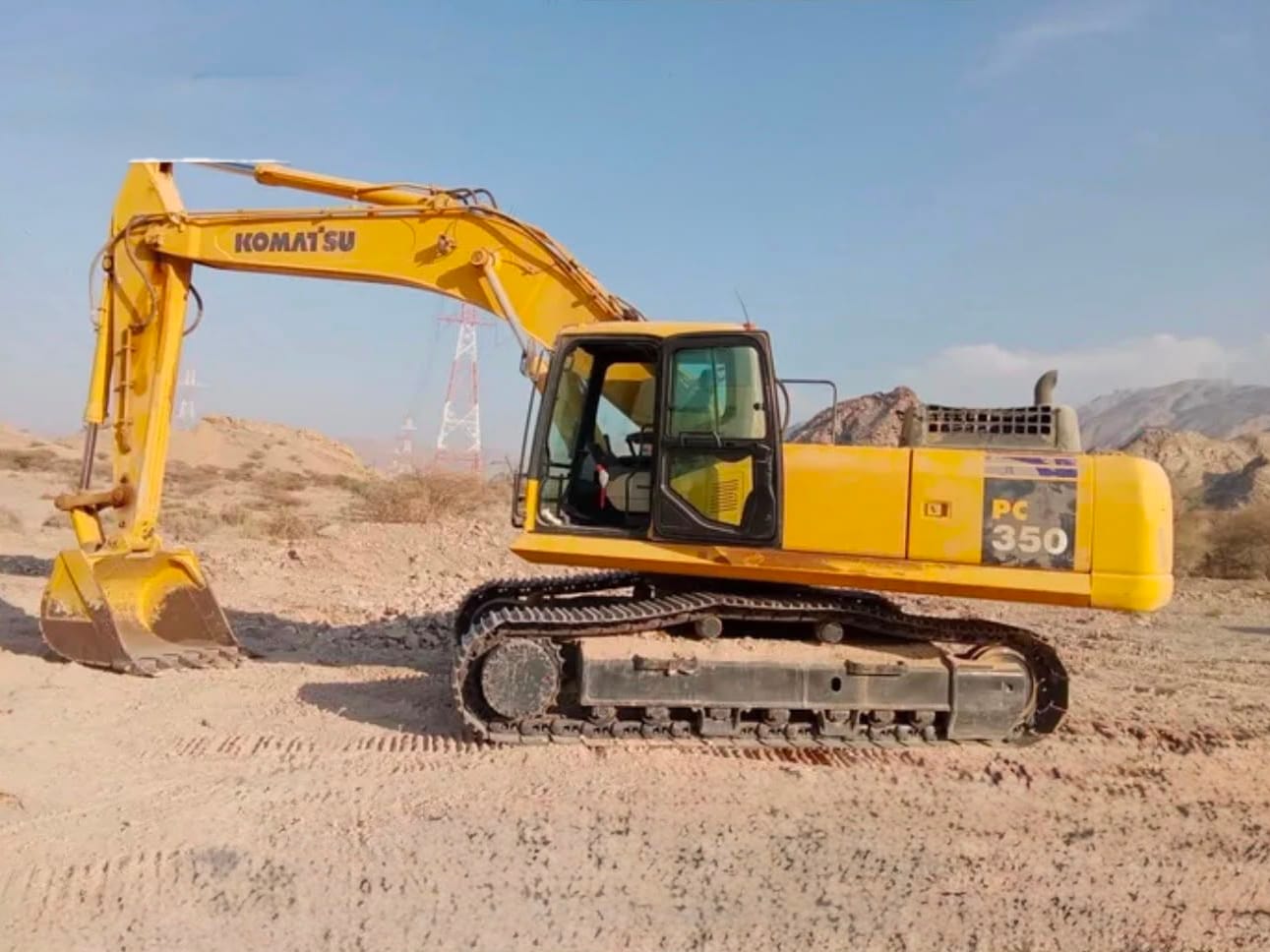 Komatsu PC350 excavator